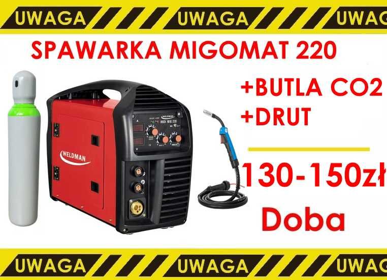 Wypożyczalnia Migomat  półautomat spawalniczy CO2 lub FLUX