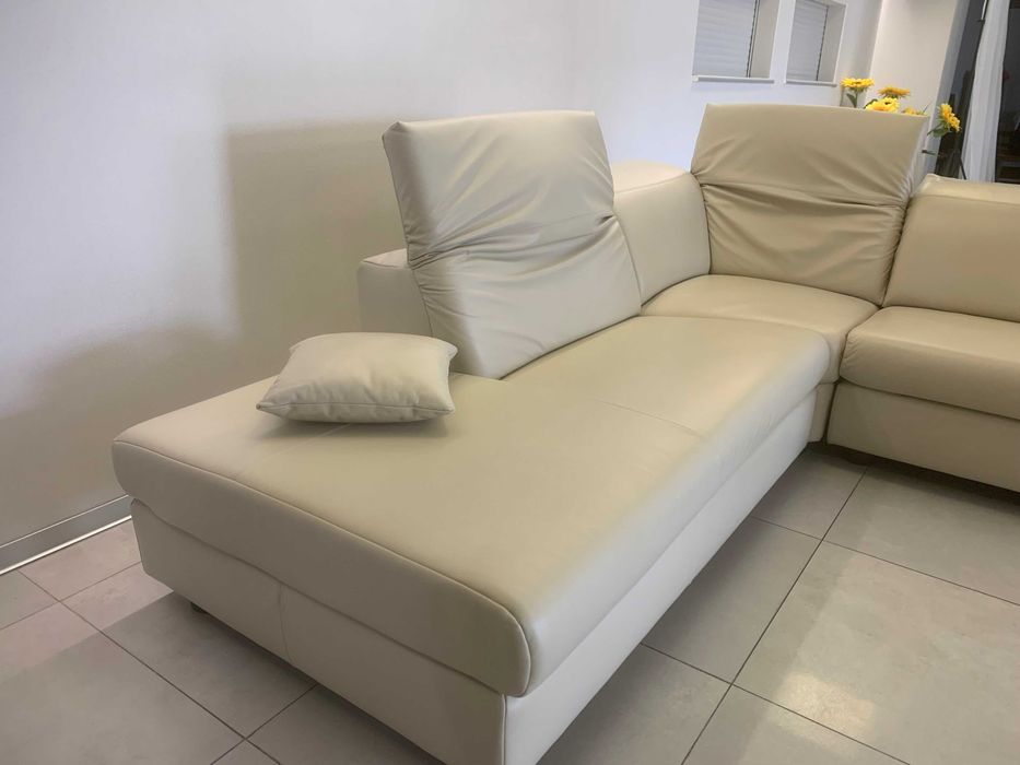 niemiecki narożnik 270x245 skóra naturalna jak nowy