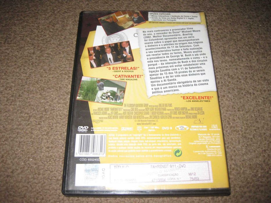 DVD "Fahrenheit 9/11" de Michael Moore