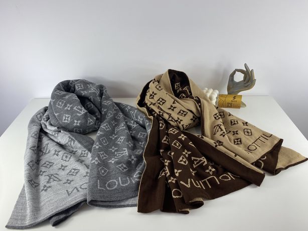 Szalik ciepły Louis Vuitton bawełniany Premium zimowy