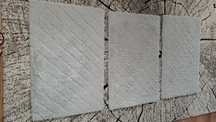 Trzy Dywaniki Szare 120x60