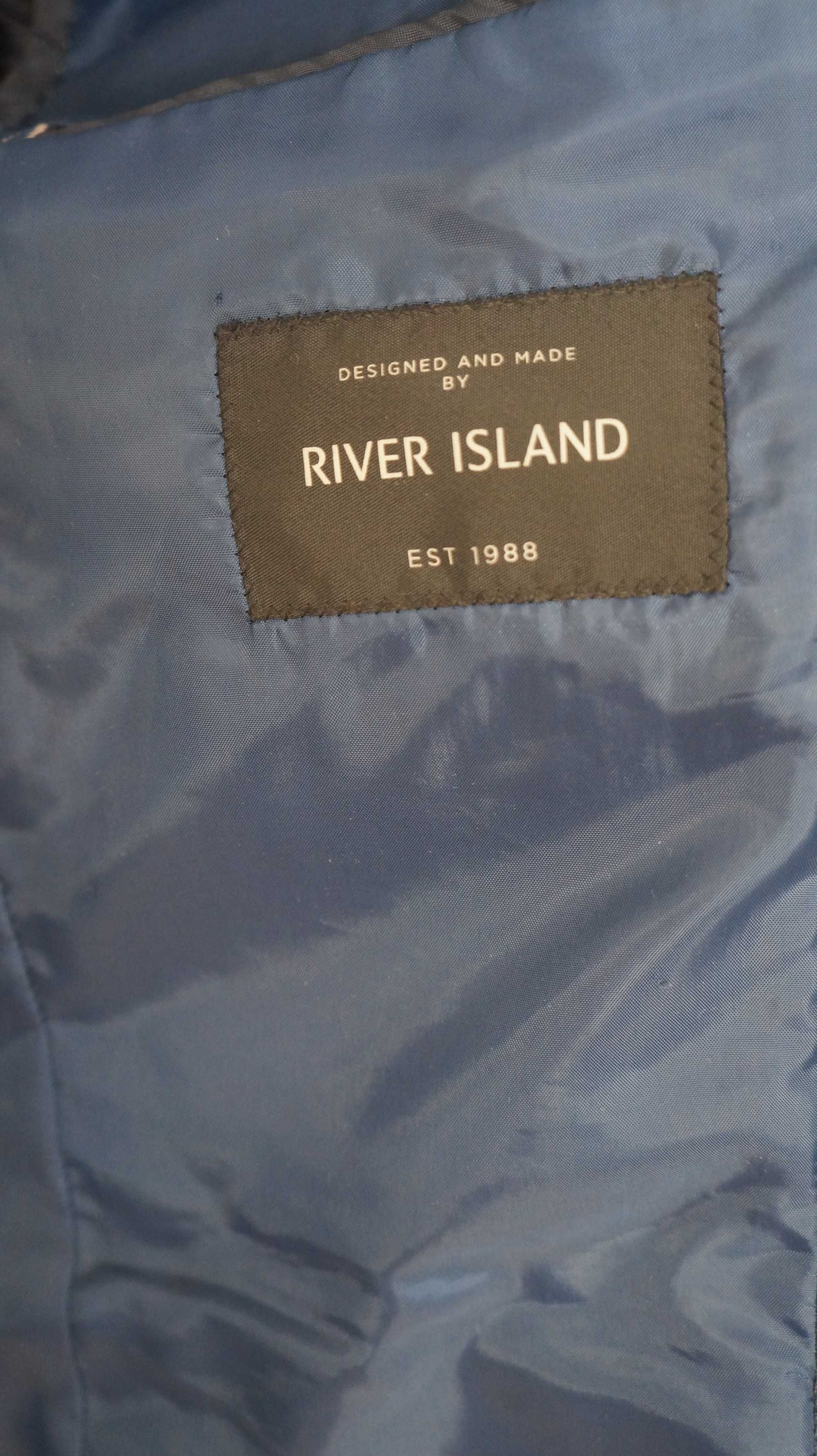 Blezer/Marynarka River Island Roz. 50 Granatowa Slim Fit