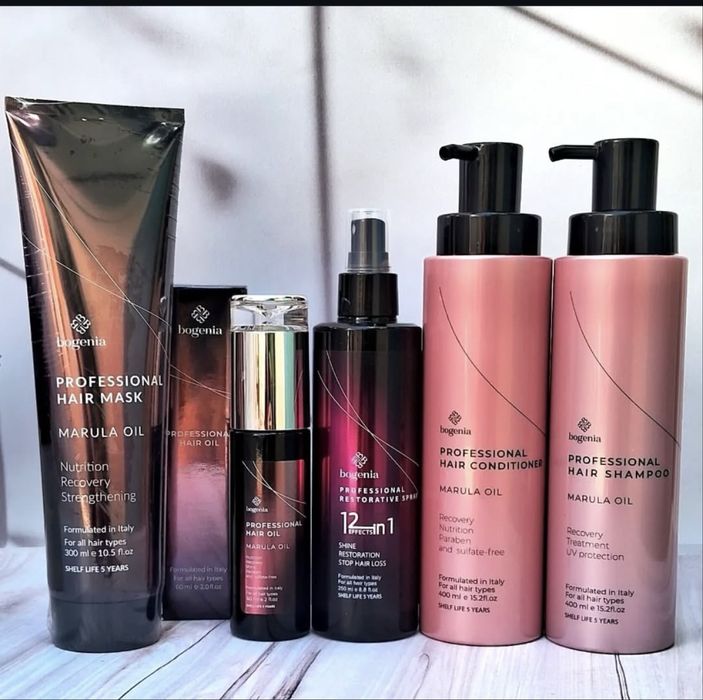 Професійний догляд за волосям з олією Марули шампунь Bogenia