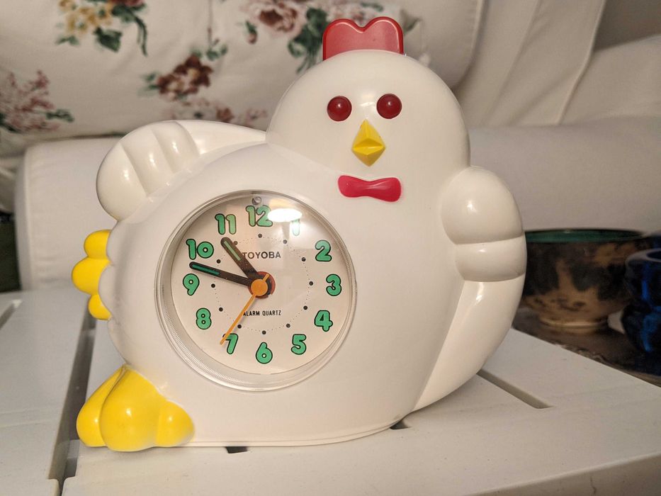 Будильник-годинник півник з озвученням Японія Сітізен 80-е