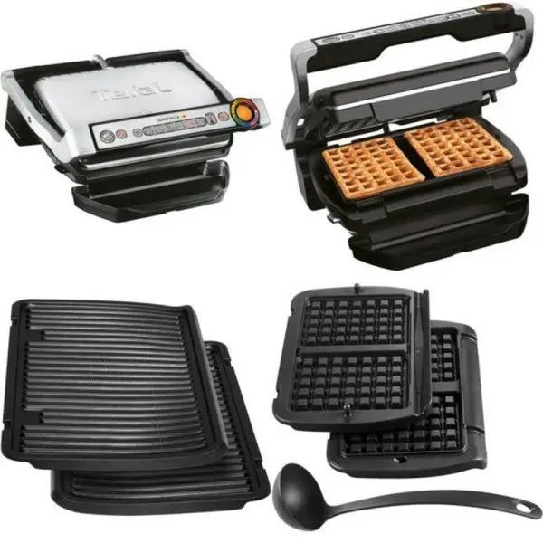 Комплект Електрогриль Tefal OptiGrill+ GC712d34 + Вафельниця XA724810
