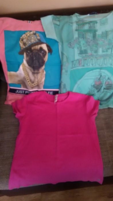 zestaw 4 koszulek krótki rękaw rozm.152