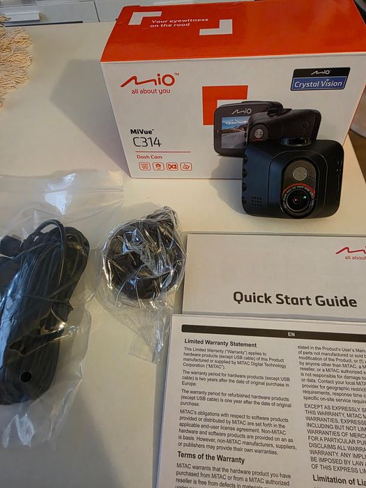 Nowa kamera samochodowa Mio C314, gwarancja do 07.2027