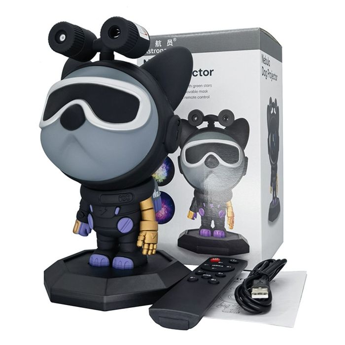 Нічник проектор, ночник, зоряне небо Spase Dog Galaxy + пульт.