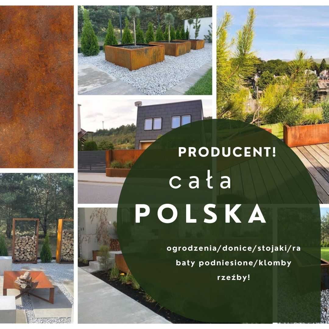 Klomb Donica  Podwyższone Rabaty Corten Pod wymiar PRODUCENT