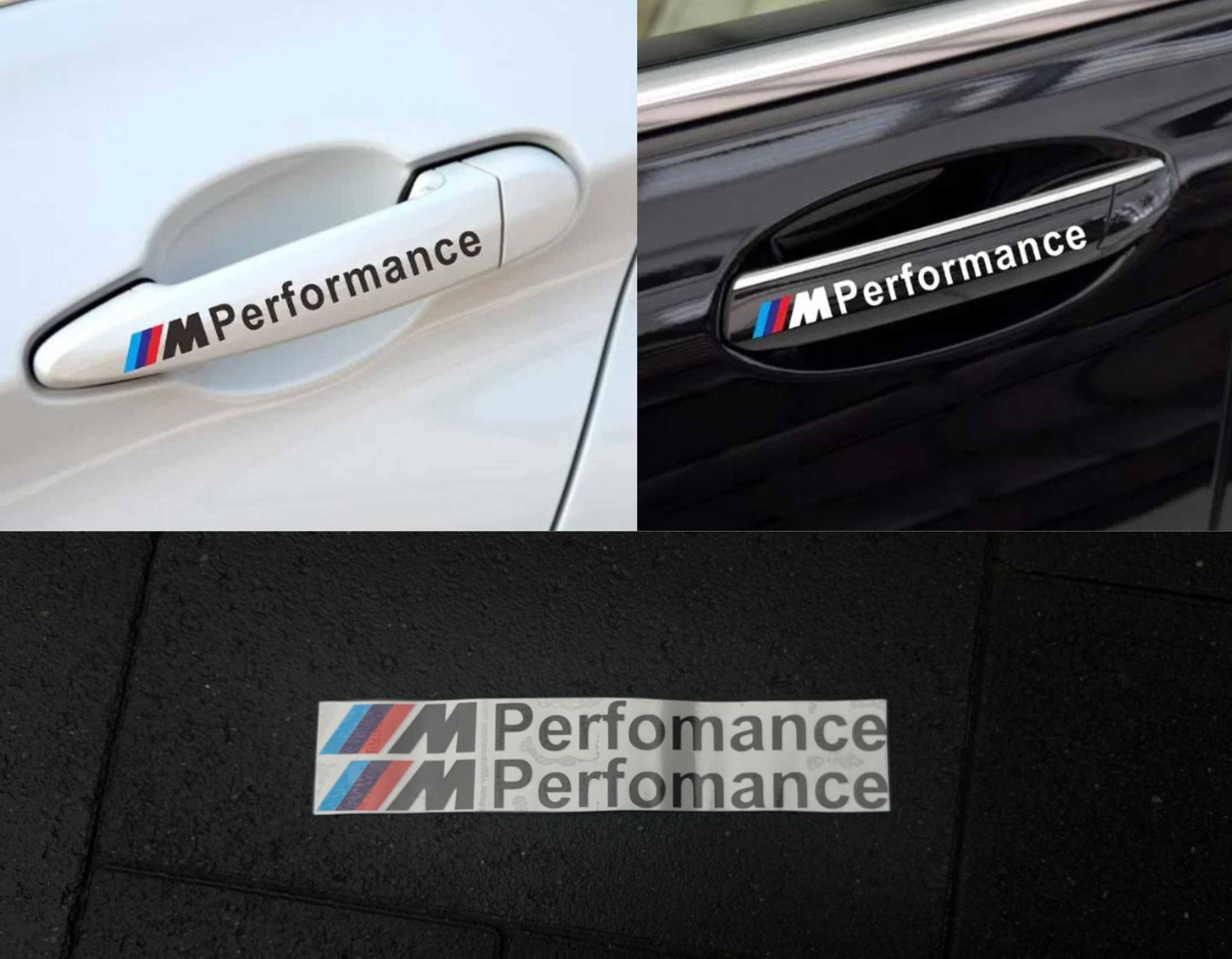 Наклейки на ручки дверей BMW M Performance E39 E60 E70 E90 F10 F30 БМВ