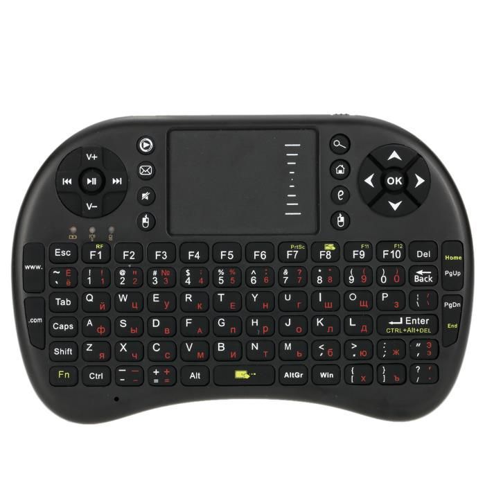 Teclado com rato touch sem fios, Ideal para Smartv