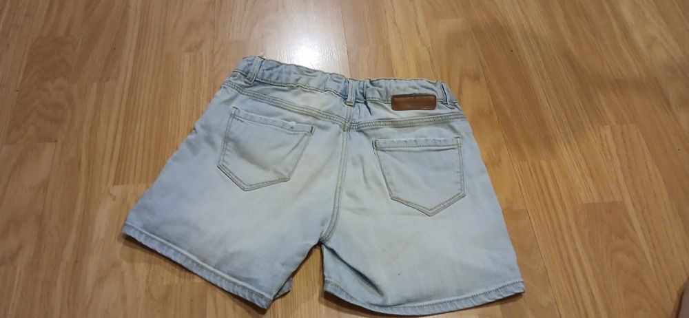 Calção de ganga azul dobrável- Zara Girls