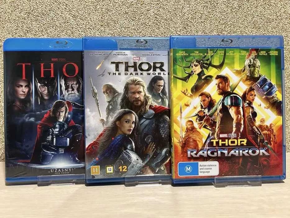 Blu-ray диски Marvel Мстители 1-3 /Тор 1-3 / Человек-паук с переводом.