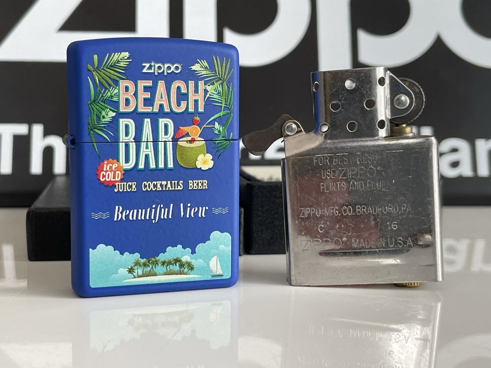 Zapalniczka Zippo 2016 Beach Bar, Royal Blue Matte, NOWA