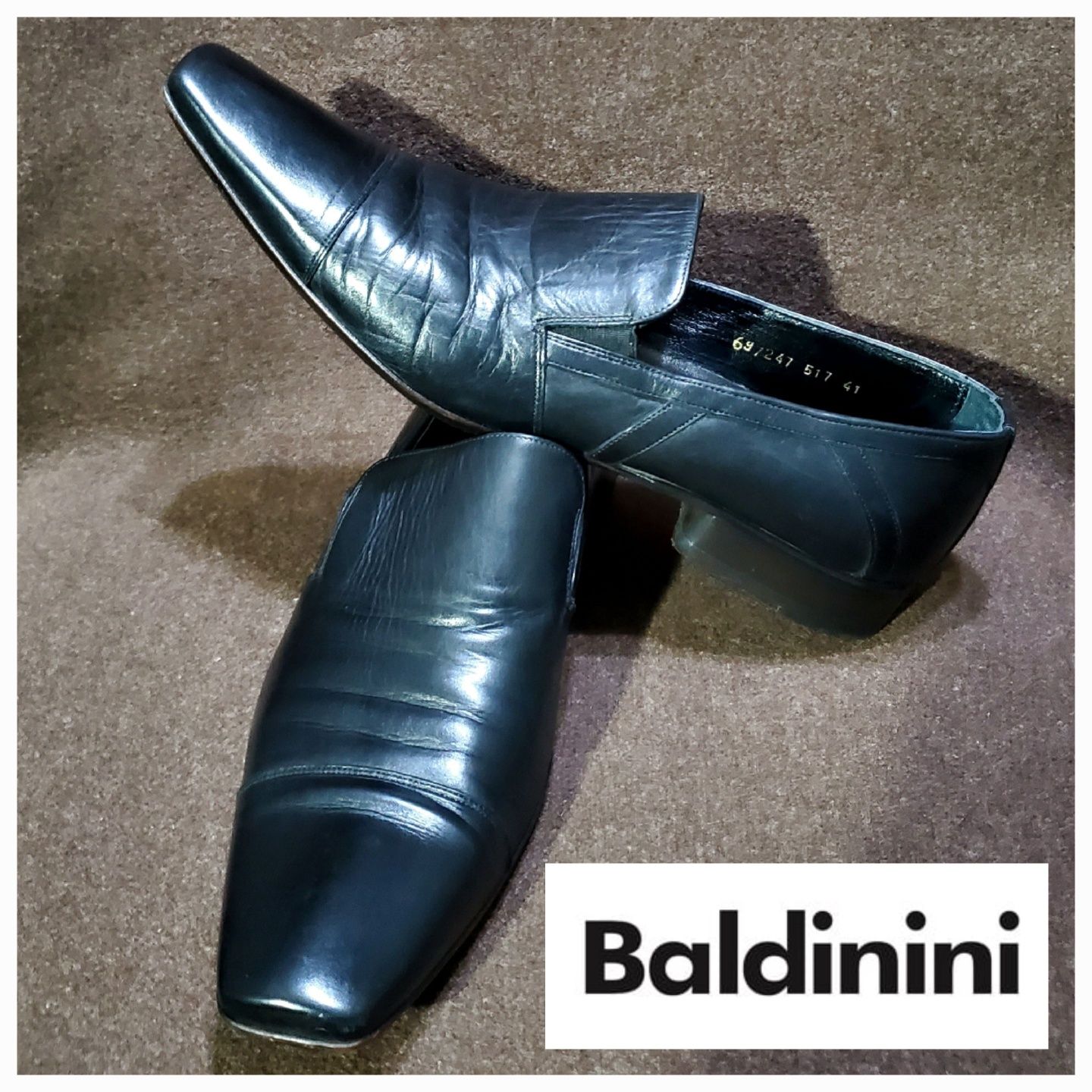 мужские туфли Baldinini. ( Италия ),  р41 / 27.5  см