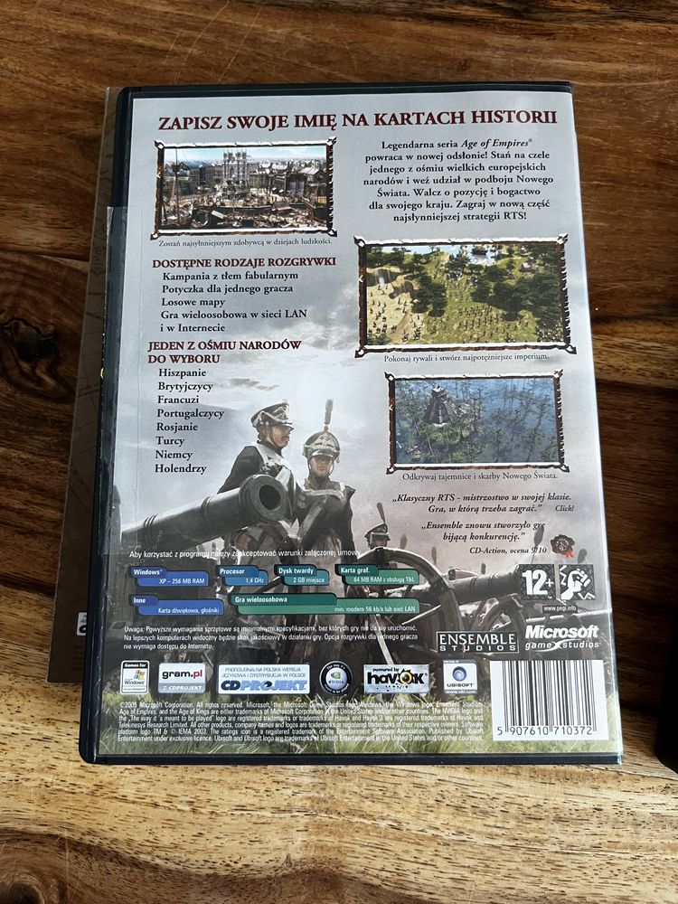 Gra PC CD-Rom Złota kolekcja Age of Empires III 3 + dodatek Unikat