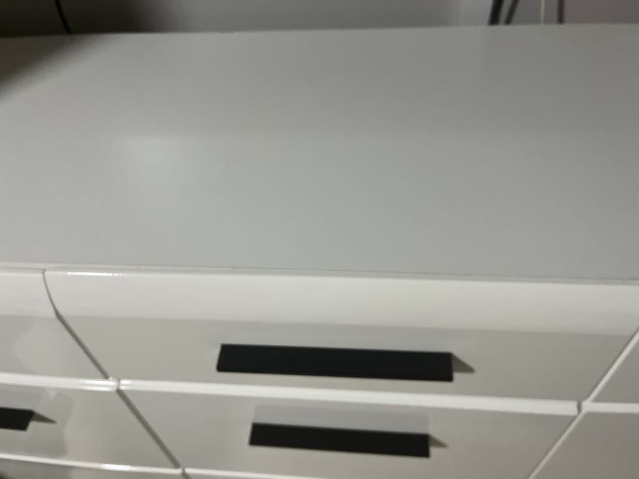 Meble do pokoju białe polysk