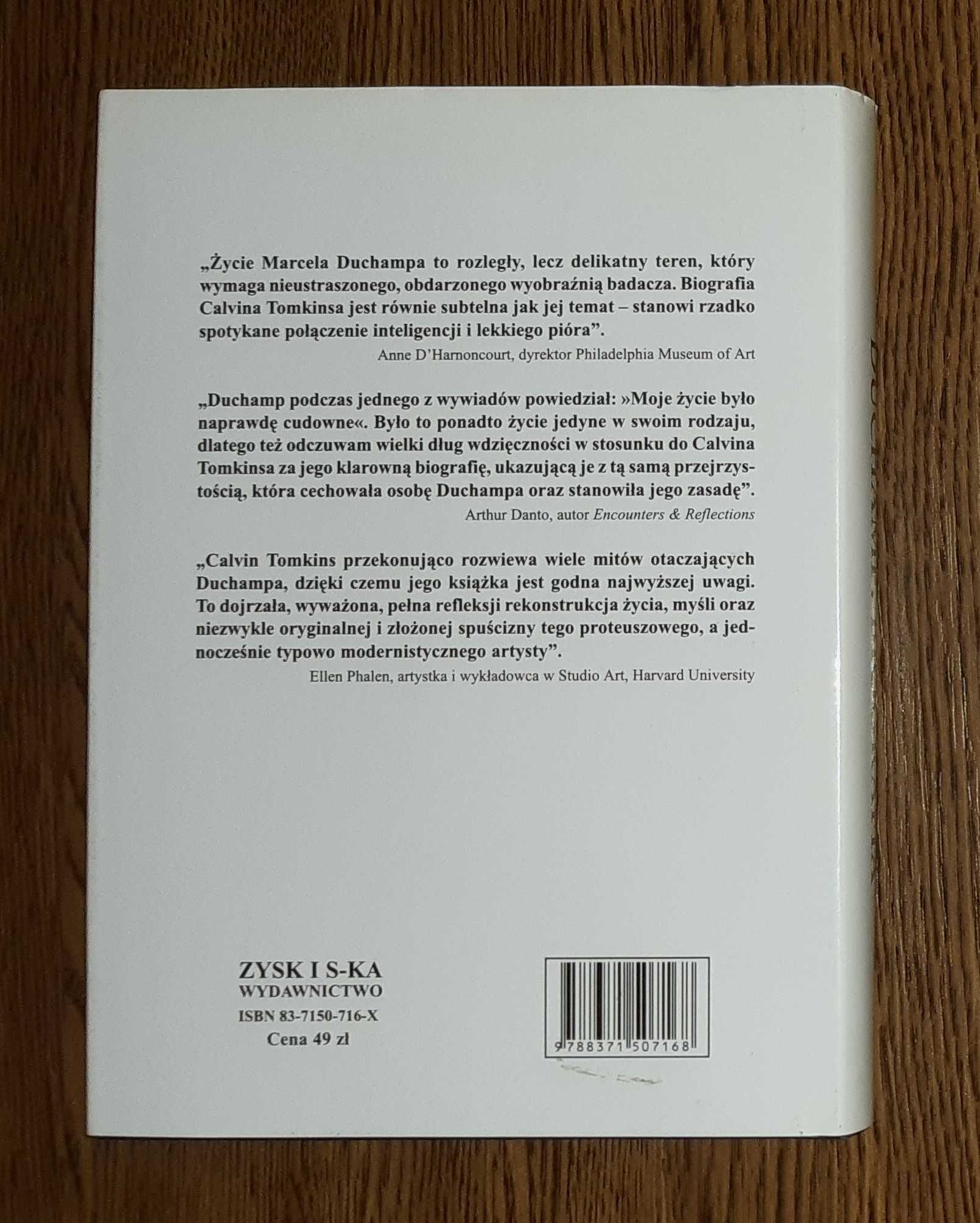 Duchamp. Biografia - Calvin Tomkins - 2001 - bardzo dobry stan
