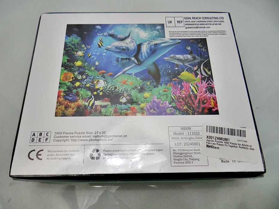 Puzzle Nattork 1000 elementów / Delfiny / Eko Komis