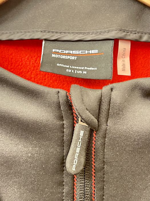 M/L Porsche Motorsport softshell kurtka zamek czarna ciepła Oryginał