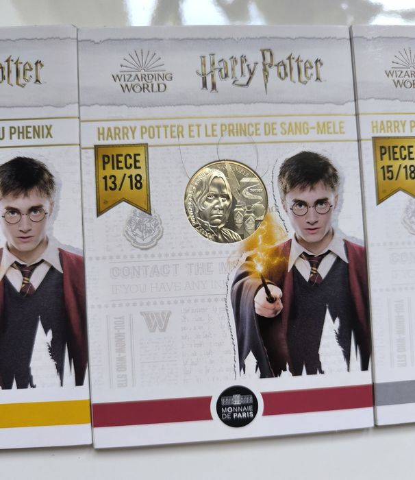 Moedas França prata Harry potter