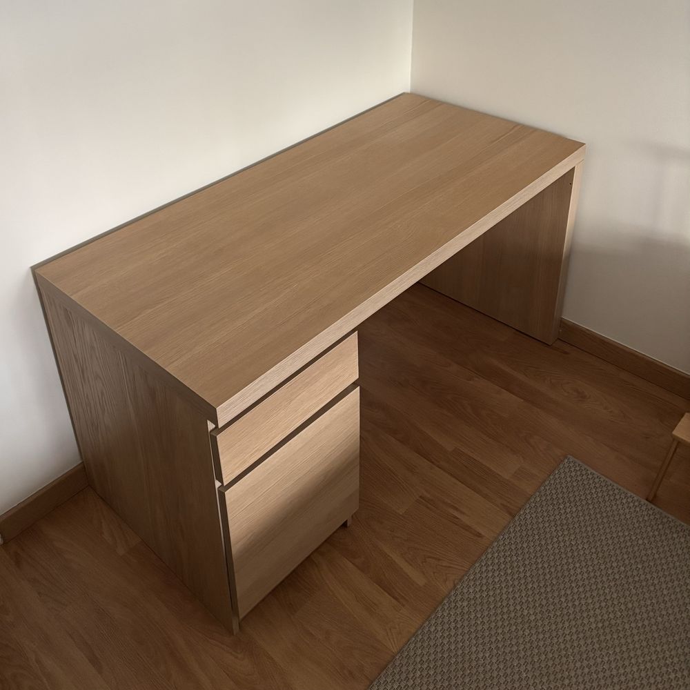 Secretária Malm Ikea bétula