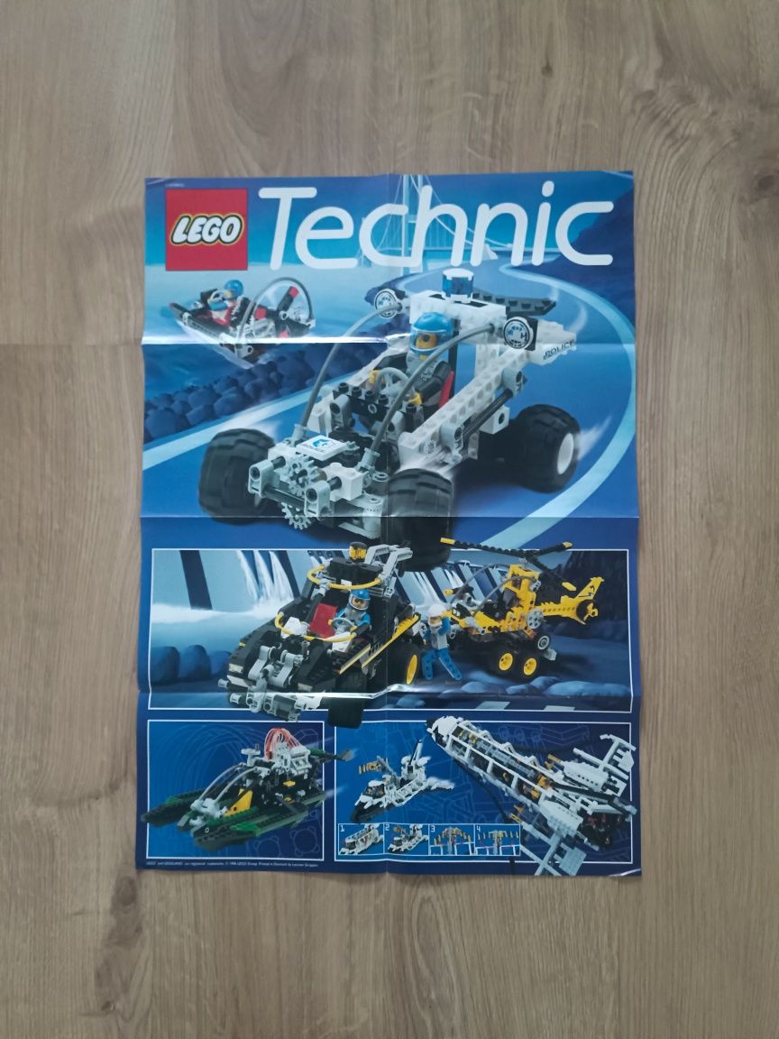 LEGO instrukcje, plakat, katalogi