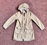 H&M parka kurtka dłuższa wiosenna bawełniana 134 bdb