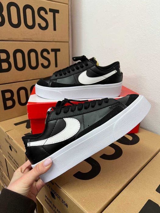 Женские кроссовки Nike Blazer black Platfrom / Найк Блейзер 38 39 40