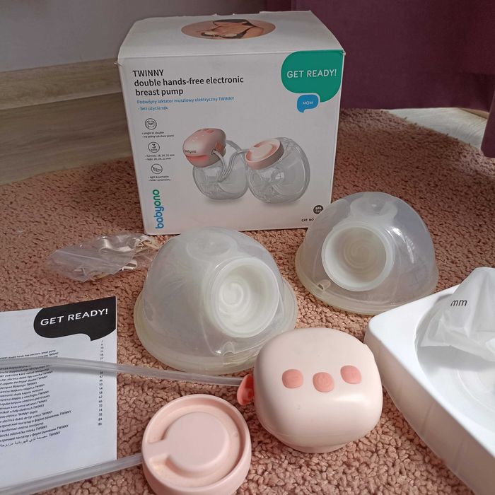 Подвійний акумуляторний молоковідсмоктувач  (Вільні руки) BabyOno