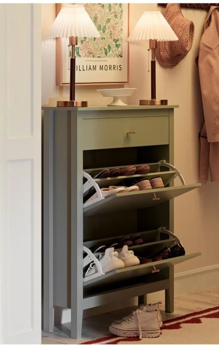 Szałwiowa elegancka  szafka na buty