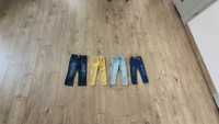 4 szt jeansy, spodnie legginsy  zestaw Zara, Primark, r 98 , komplet,