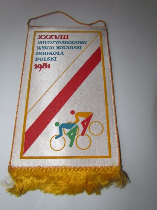 Proporczyk 28 Międzynarodowy Wyścig Kolarski 1981 Dziennik Ludowy PZKO