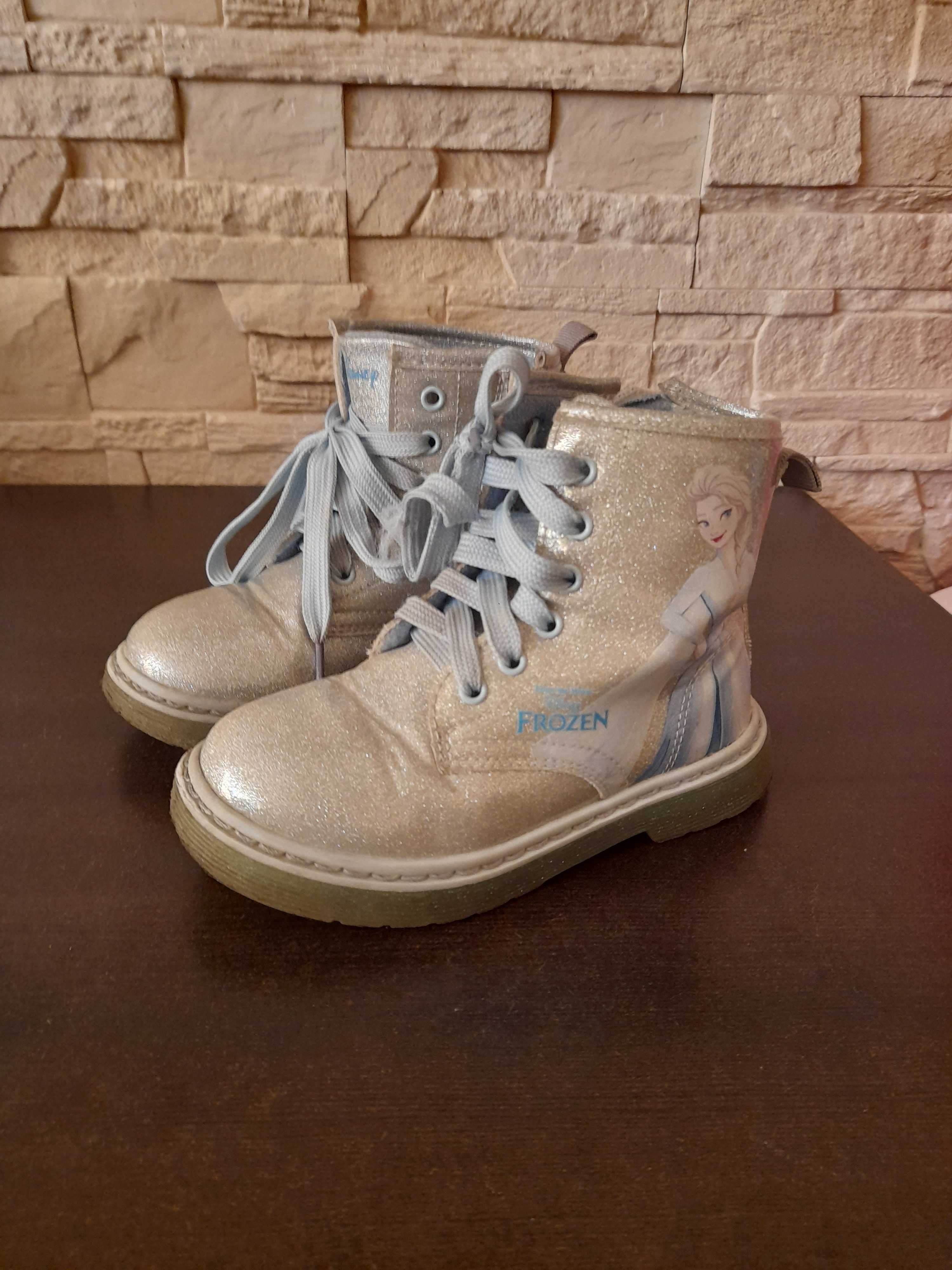 Buty jesienno zimowe trzewiki dla dziewczynki 27 Frozen