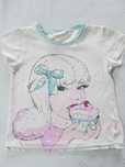 T-shirt dla dziewczynki - kr. rękaw - roz. 122 -
