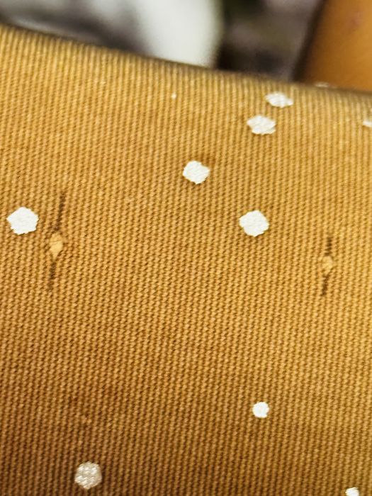 Material z prl stary vintage w kropki