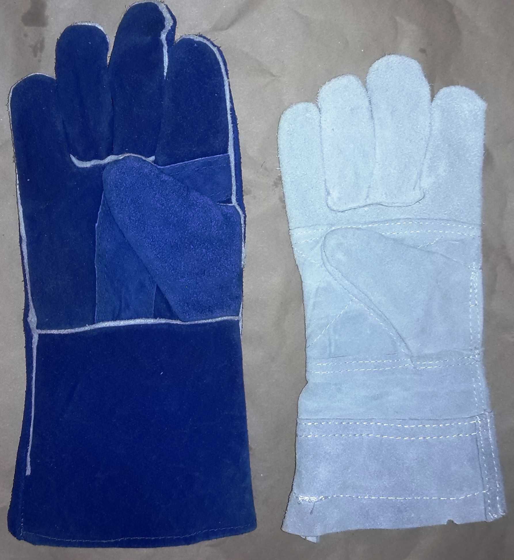 перчатки кожаные защитные краги пескоструйщика clemco contracor