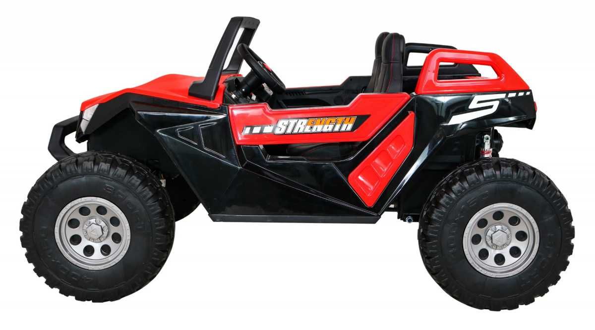 Auto na akumulator Jeep 2-osobowy Pilot 4x4 24V + Tablice Imienne Czer