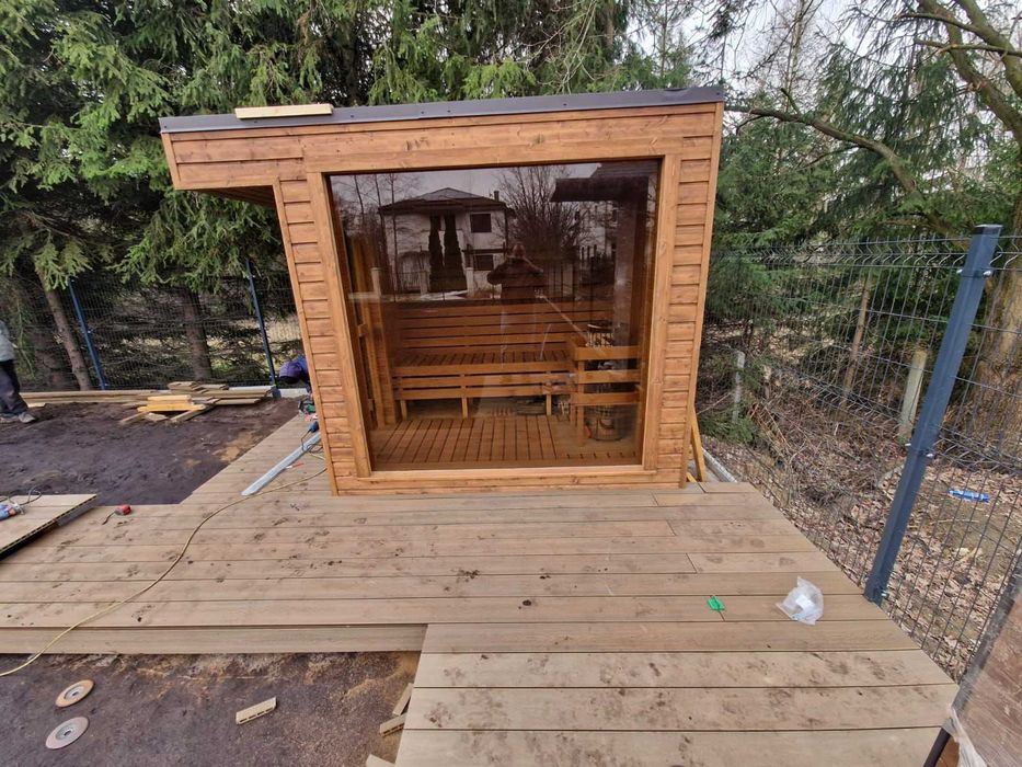 Sauna Ogrodowa 300 cm Spa Balia Jacuzzi Spa Basen Led