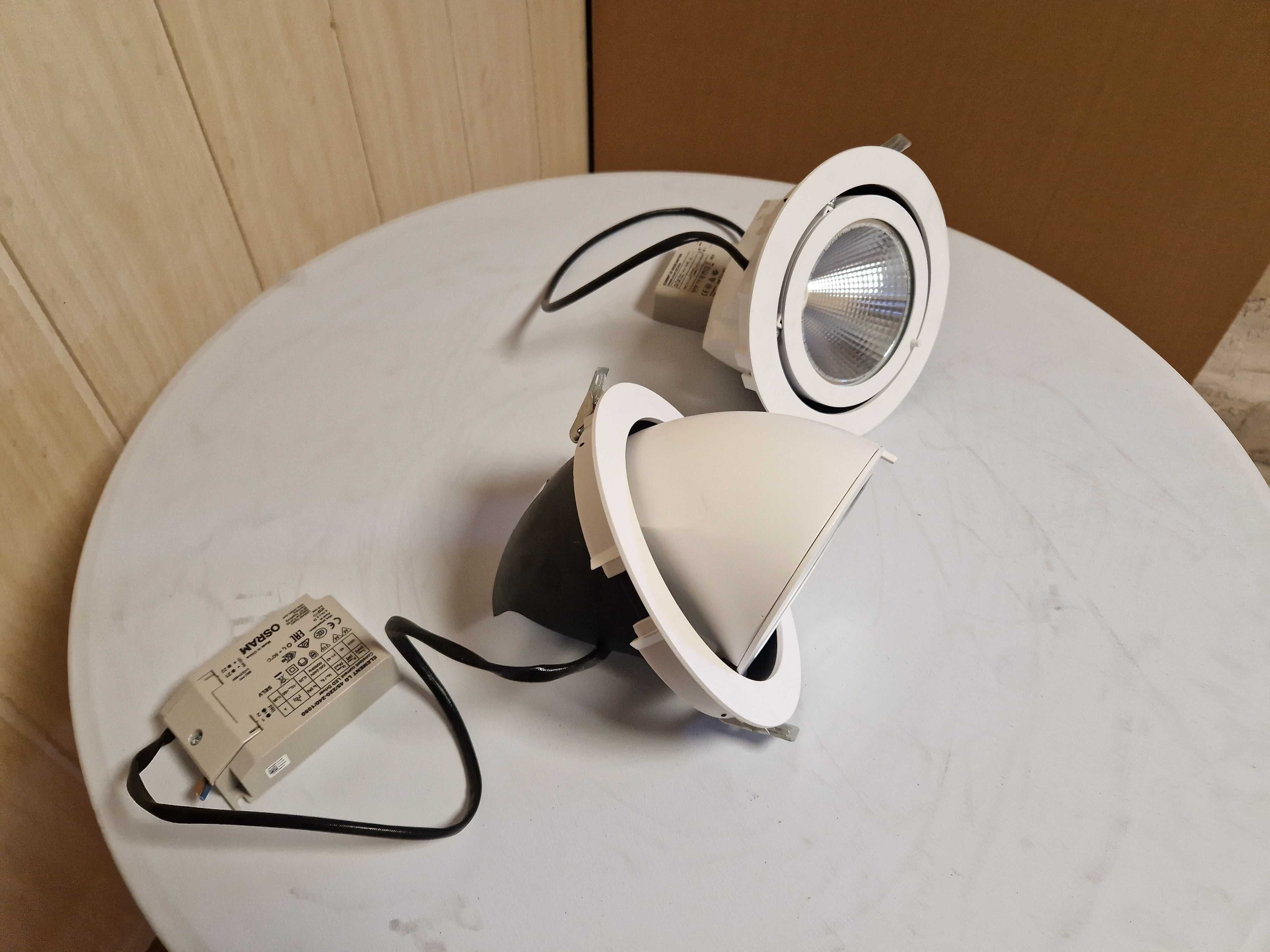 Lampa LED Podtynkowa  Oprawa oświetlenie Sklepowe 36W 3000K +Zasilacz