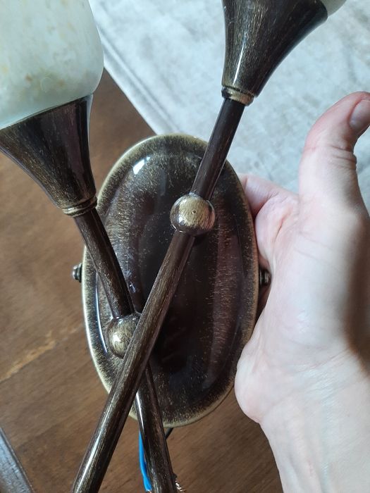 Kinkiet na 2 zarowki styl retro