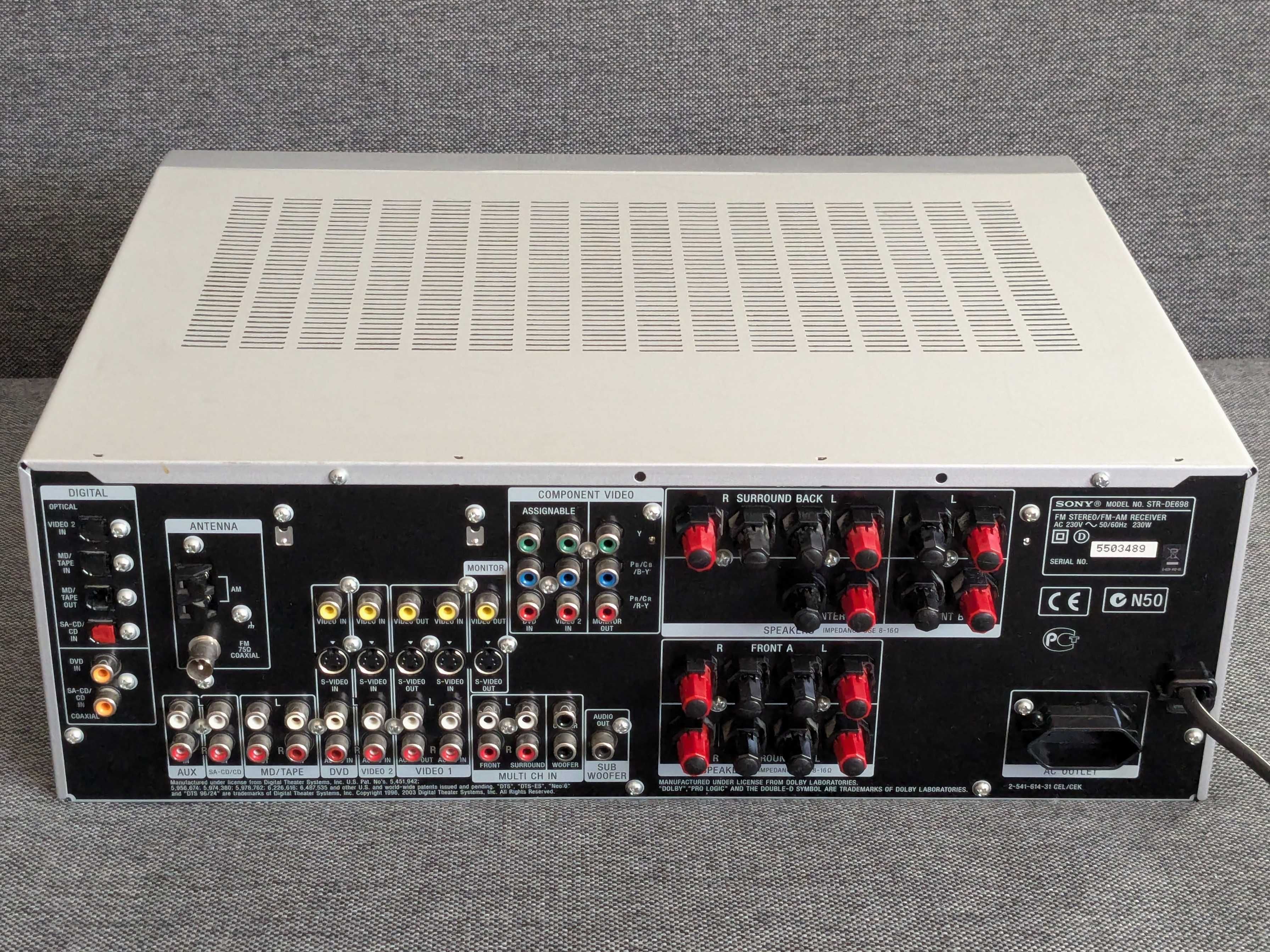 Amplituner Sony STR-DE698 7.1 (7x100W)  Od 1. właściciela  Zadbany