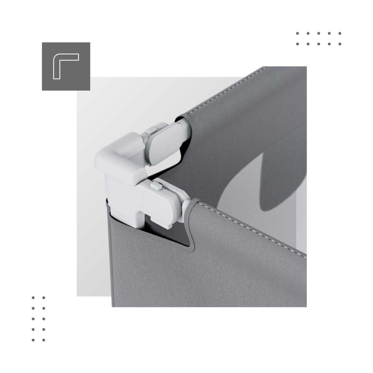 Barierka do łóżka 140 cm TULANO Cover 44