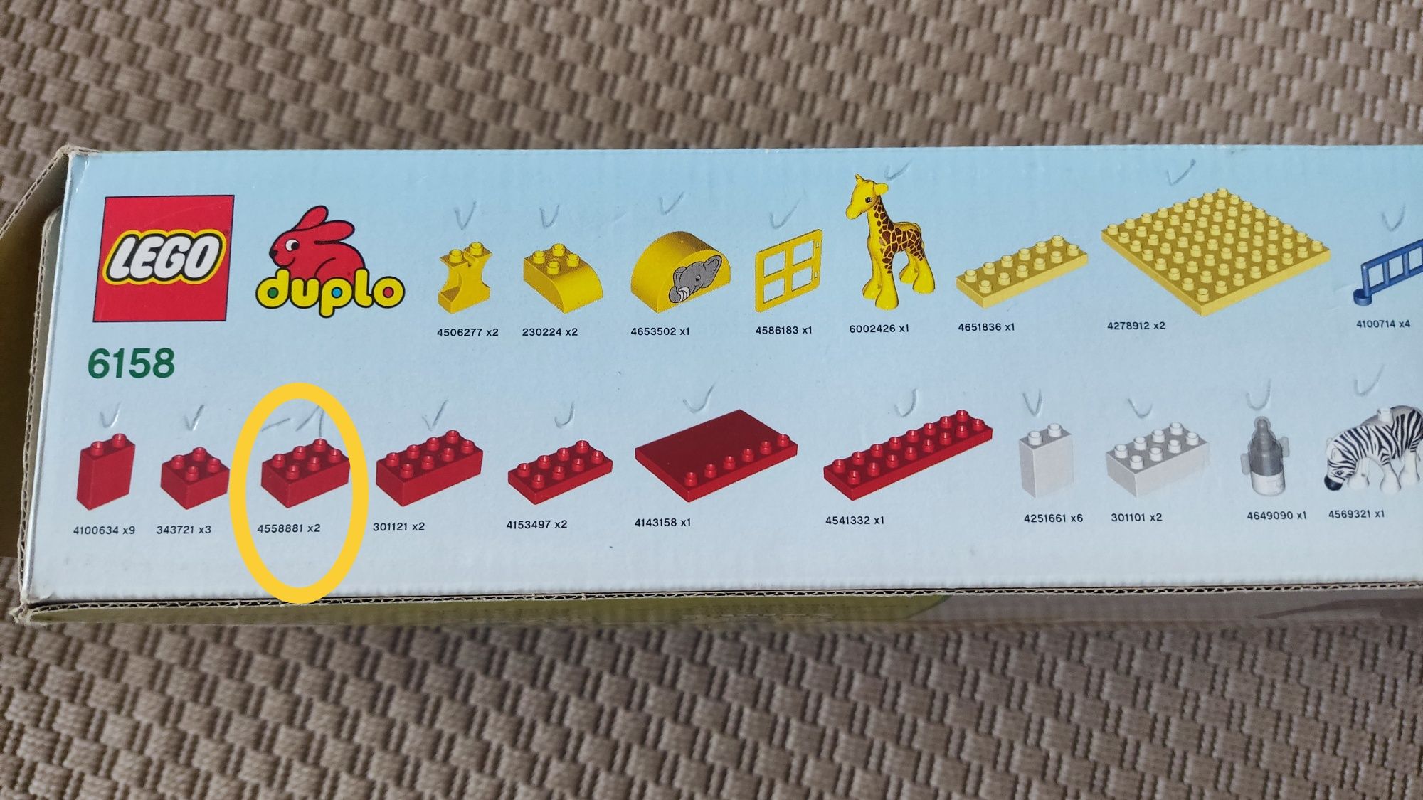 LEGO 6158 Duplo Szpital dla Zwierząt