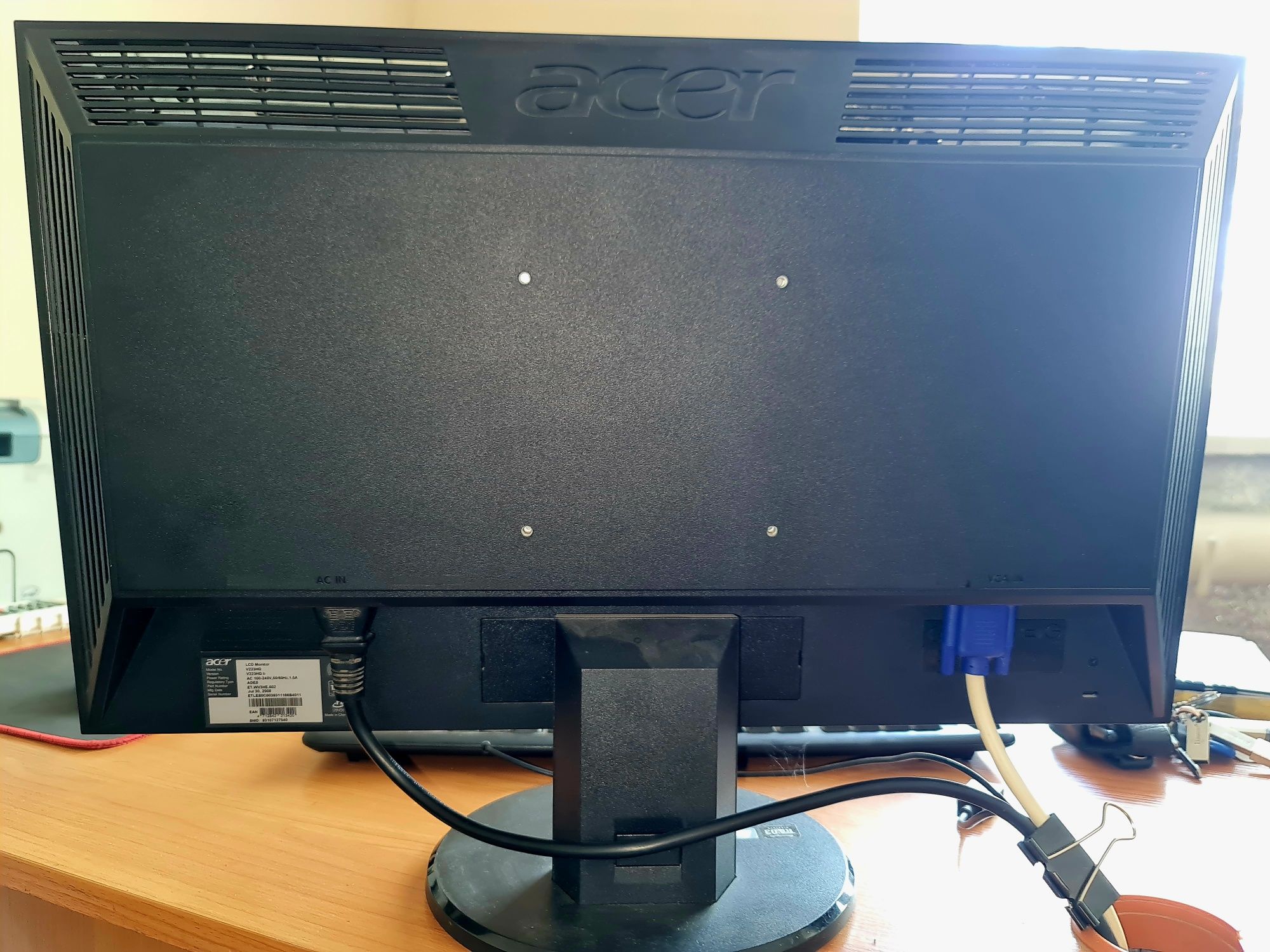 Монітор Acer 21.5" LCD, V223HQ, fullHD, 1920/1080