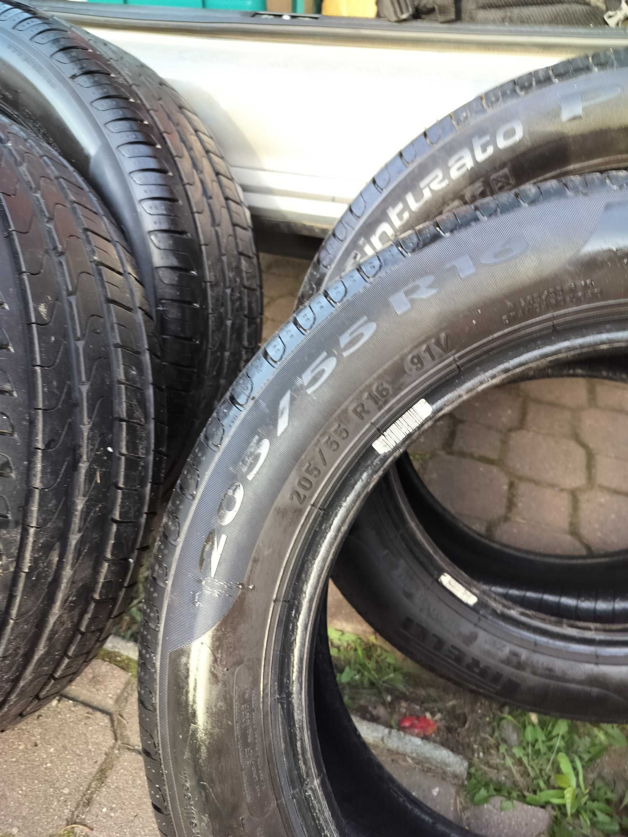 Opony Pirelli Cinturato P7 205/55 R16 91V 4119 mało używane