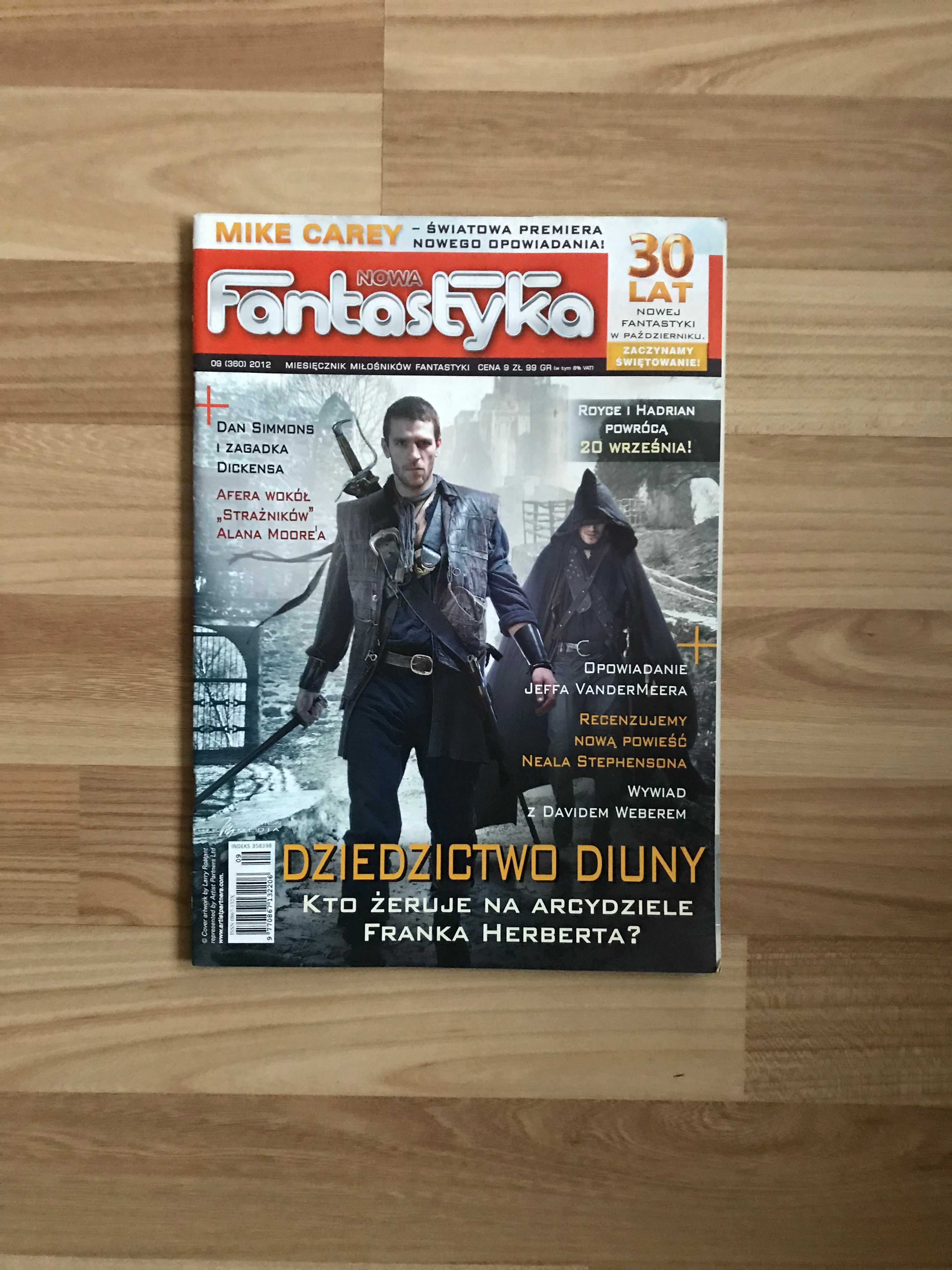 Nowa Fantastyka 9 (360) 2012 Frank Herbert Diuna Simmons Drood Batman