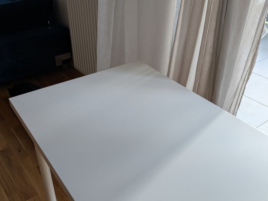 Biurko stół biurowy biały Ikea Linnmon + Adils