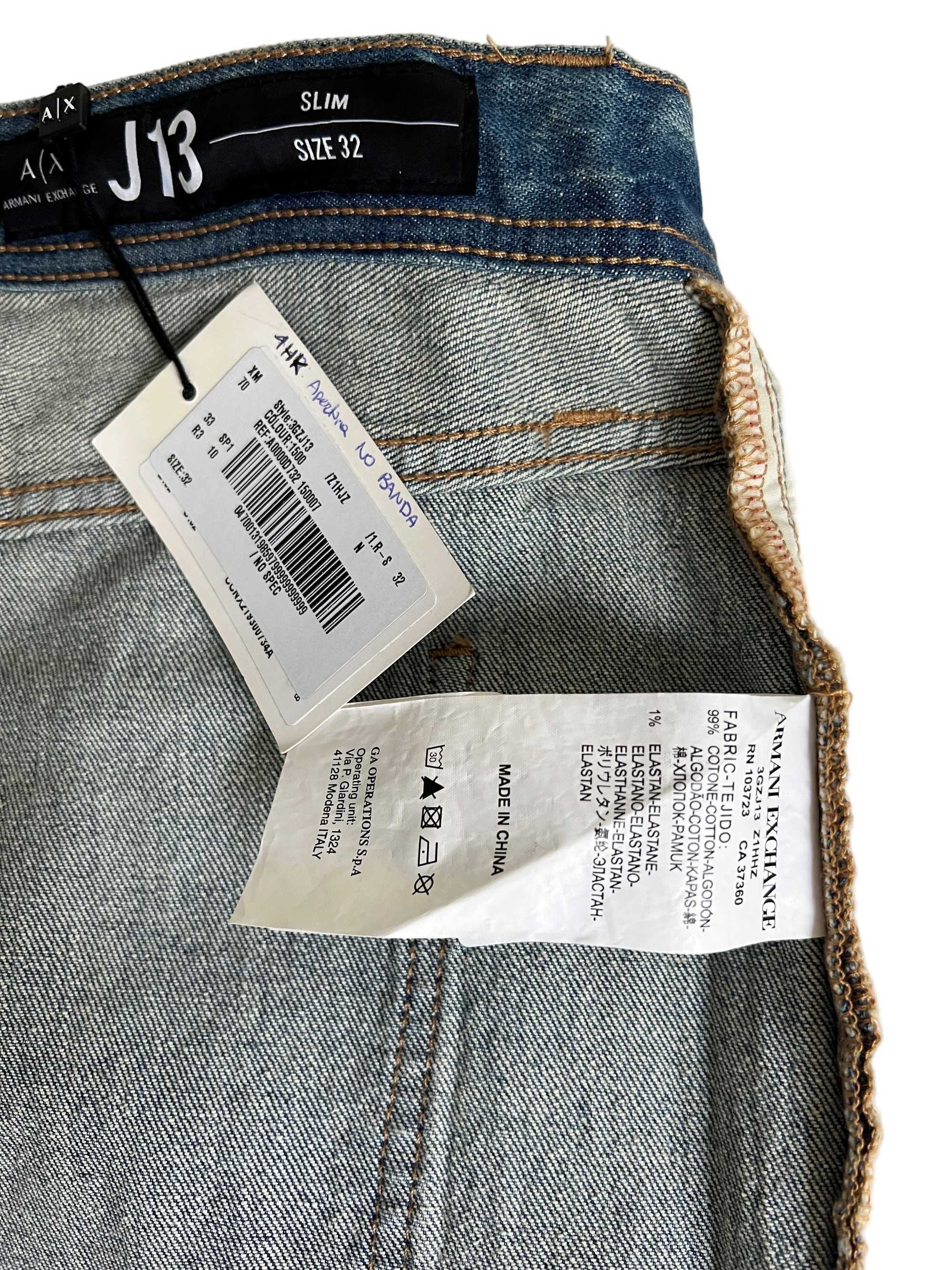 ARMANI EXCHANGE jeansy męskie  J13 r. M
