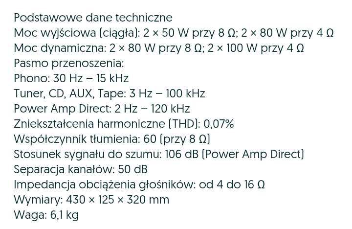 Wzmacniacz Technics SU-VZ 320